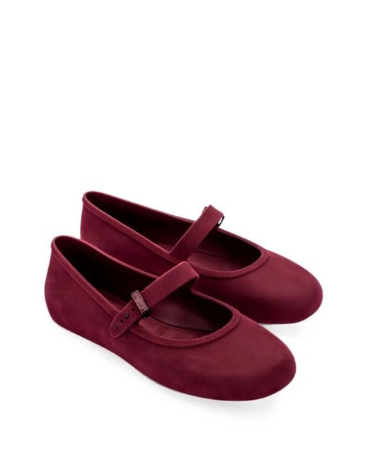 Melissa Purple Soft Ballerina Velvet Ballet Flats