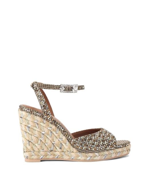 Kurt Geiger White Espadrille Wedge Heels