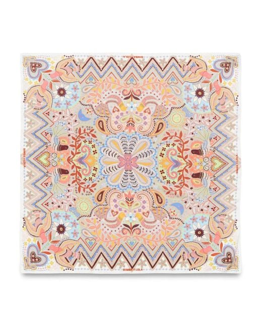 Foulard Con Stampa A Fiori di Bimba Y Lola in Pink
