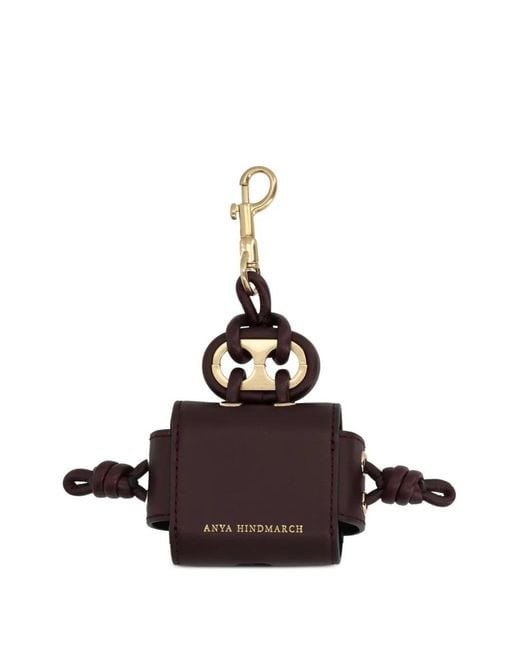 Anya Hindmarch Brown Character Earphone Case Charm