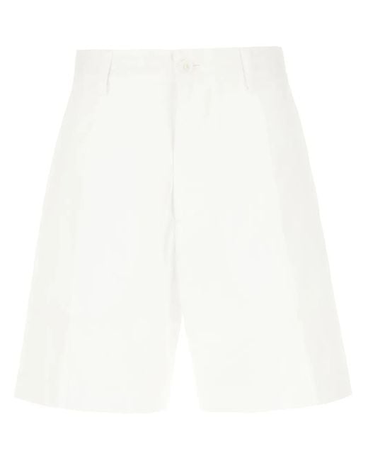 DSquared² White Wool Shorts