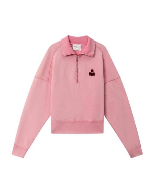 Isabel Marant Pink Ross Cotton Sweatshirt