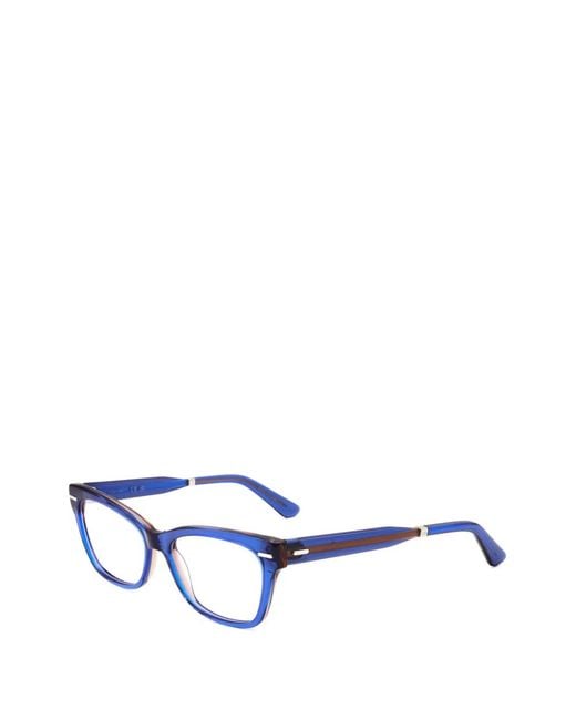 Calvin Klein White Lunettes De Vue À Monture Papillon