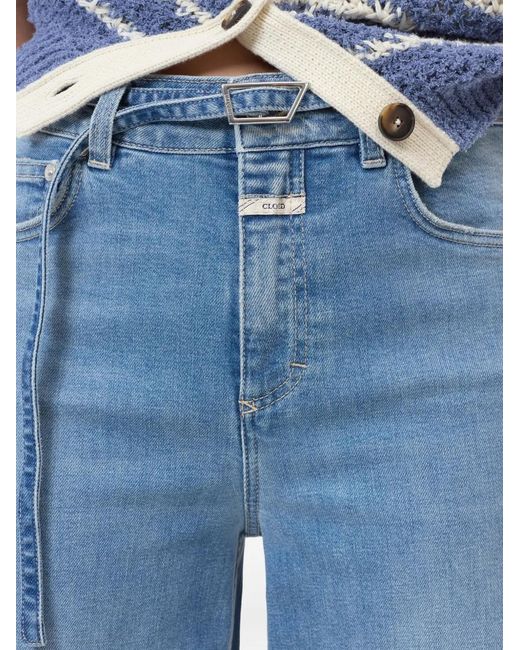 Closed Blue Glow Up Tie-Waist Jeans