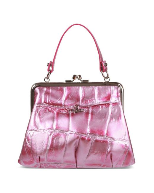 Vivienne Westwood Pink Granny Frame Mini Tote Bag