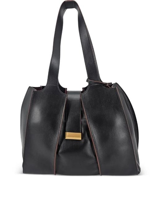 Roberto Festa Black Emeralda Leather Shoulder Bag