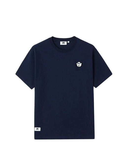 Chocoolate Blue Bear-Patch T-Shirt for men