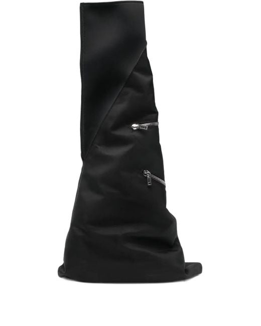 Rick Owens Black Bottines En Cuir for men