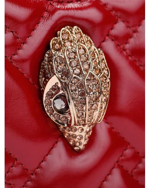 Kurt Geiger Red Mini Heart-Shape Quilted Shoulder Bag