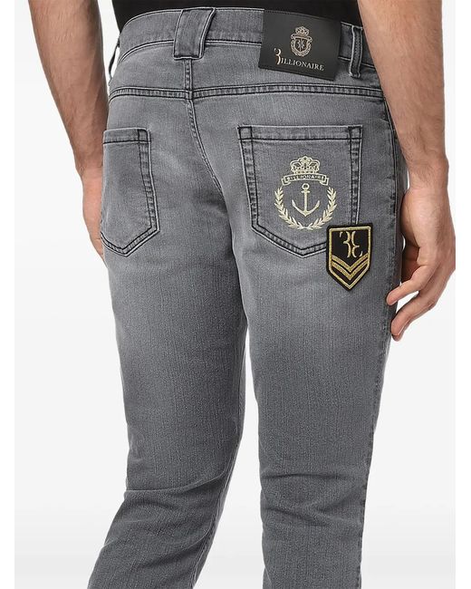 Vaqueros Slim Billionaire de hombre de color Gray