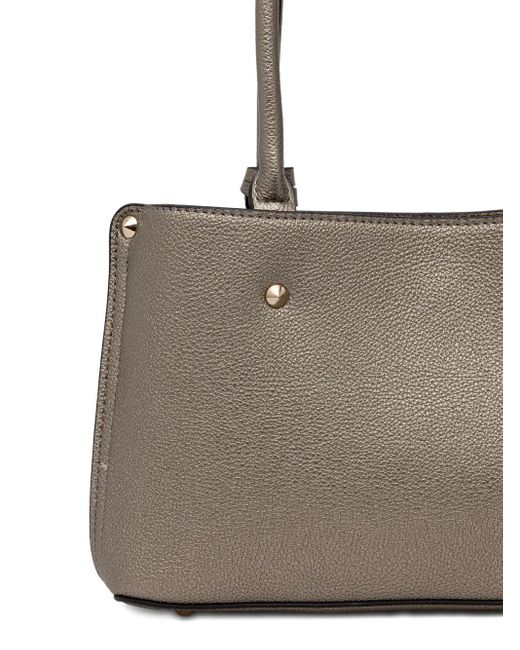 Guess Gray Meridian Tote Bag mit Triangel-Logo