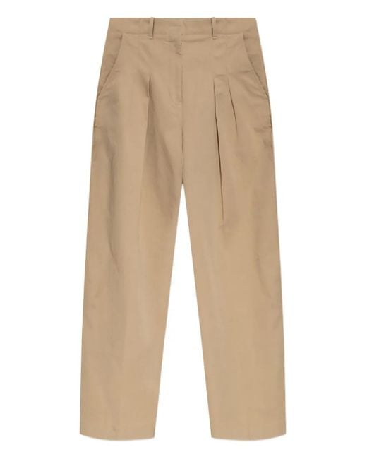 Lacoste Natural Pleated Trousers