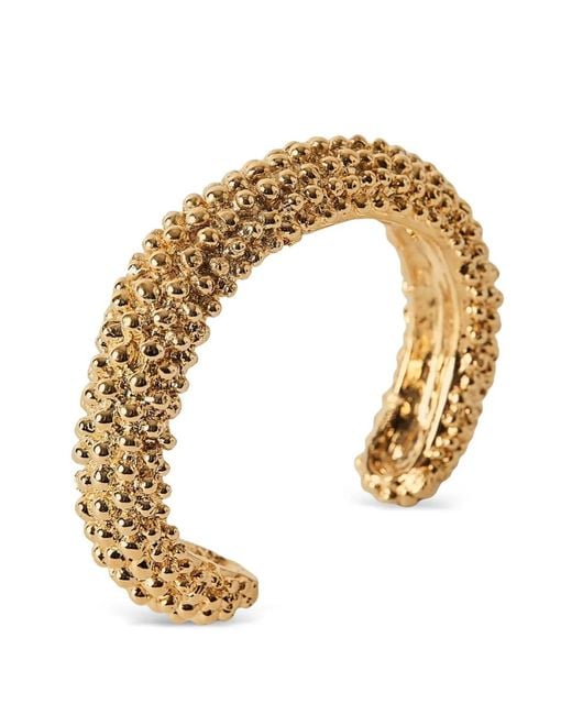 Paola Sighinolfi Metallic Bracelet Manchette Royal Texturé