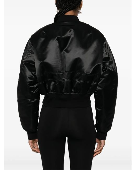 Mugler クロップド パデッドジャケット Black
