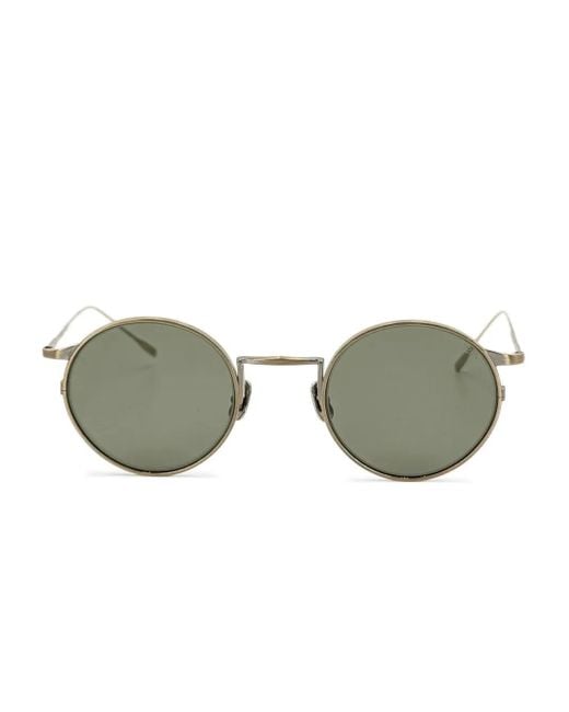 Eyevan 7285 Gray Round-frame Sunglasses