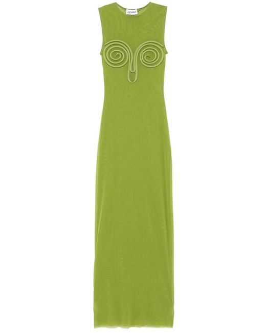Jean Paul Gaultier Spirale Maxi Dress in Green | Lyst