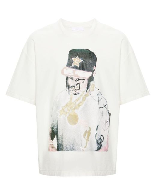 T-shirt en coton à imprimé graphique 1989 STUDIO pour homme en coloris White