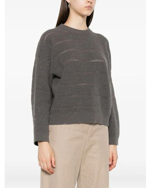 Brunello Cucinelli Gray Sweaters