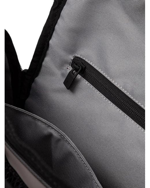 Rains Gray Texel Cargo Logo-Print Backpack