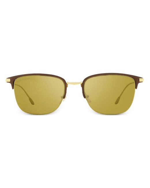 Longines Yellow Clubmaster-frame Tinted Sunglasses for men