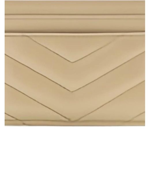 Saint Laurent Natural Quilted Logo Cardholder