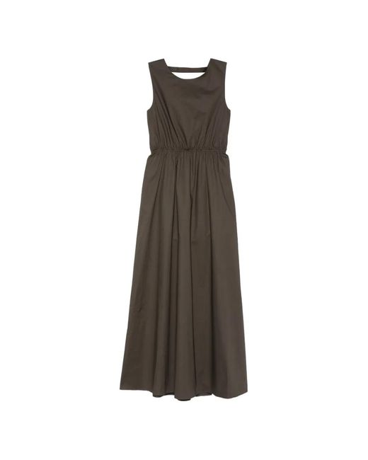 THE GARMENT Natural Cyprus Sleeveless Gathered Dress