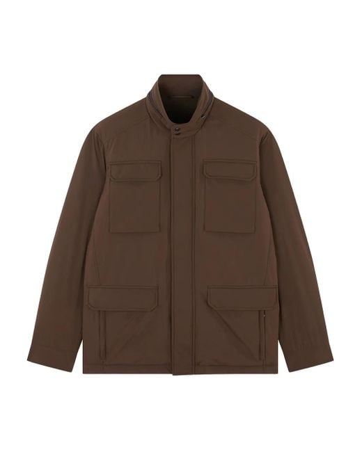 Paul & Shark Brown Typhoon Platinum Field Jacket for men