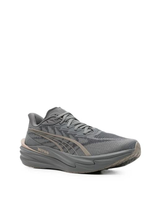 PUMA Gray Deviate Nitro 4 Sneakers