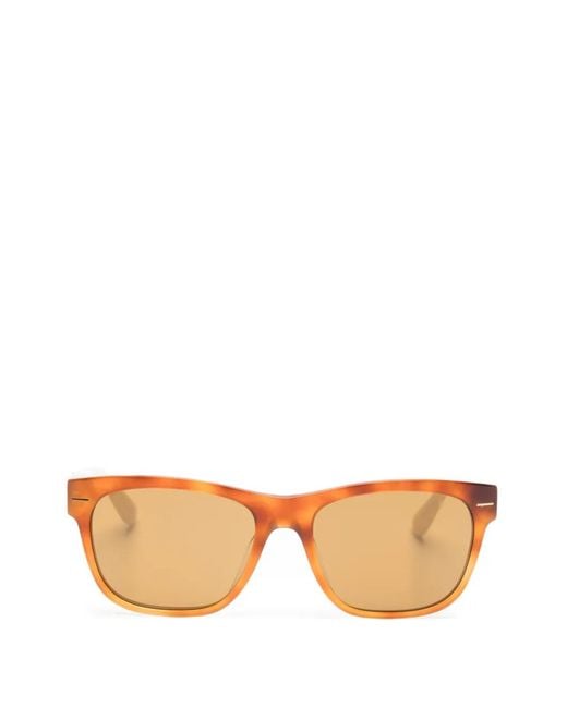 Brunello Cucinelli Pink Rectangle-Frame Sunglasses