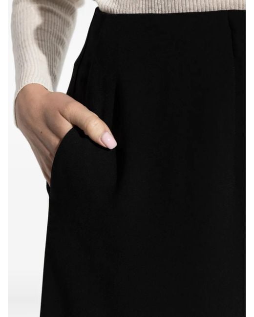 Theory Black Cropped Trousers