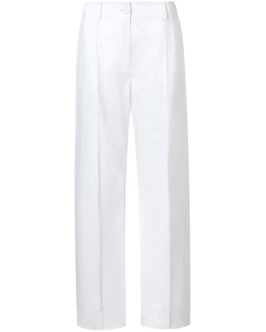 Proenza Schouler White Joey Straight-Leg Trousers