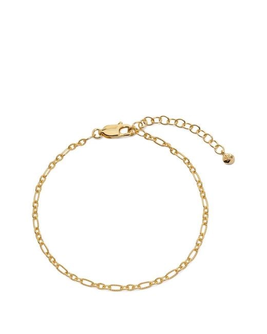 Monica Vinader Metallic Textured Link Chain Bracelet