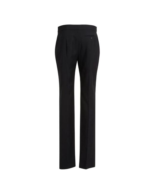 McQueen Black High-Waist Tailored Trousers