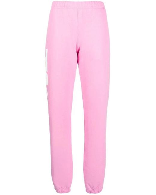 Heron Preston Pink Logo-Print Track Pants