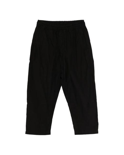 Thom Krom Black Drawstring Trousers for men