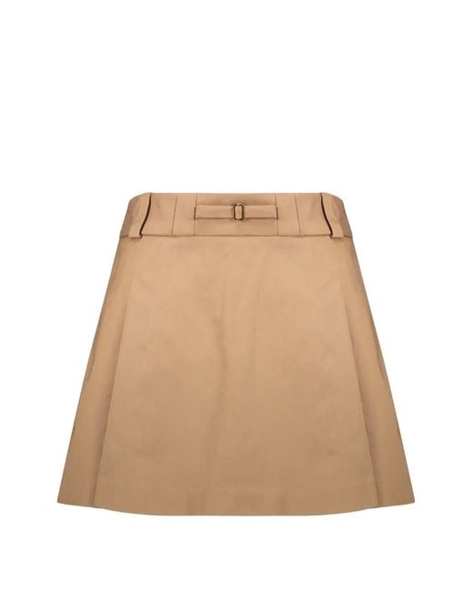 RED Valentino Natural Belted Pleated Mini Skort