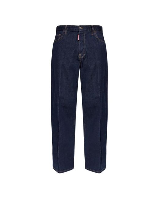 DSquared² Blue Logo-Detail Jeans for men