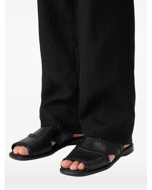 Hereu White Sastre Braided-Seam Sandals for men