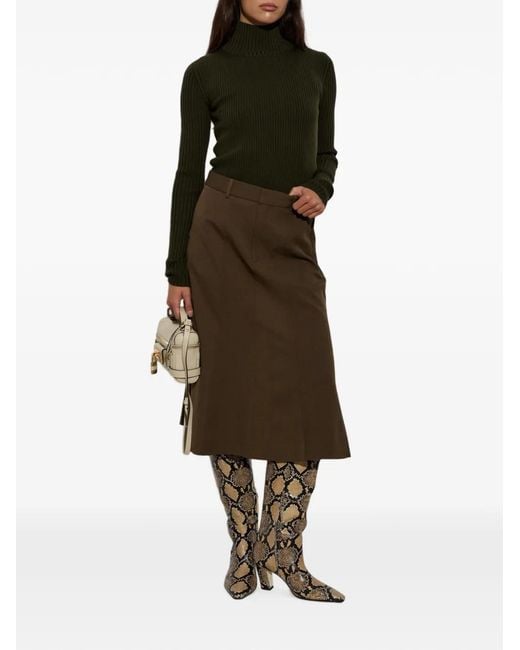 Aeyde Natural Silva Snake-Print Boots