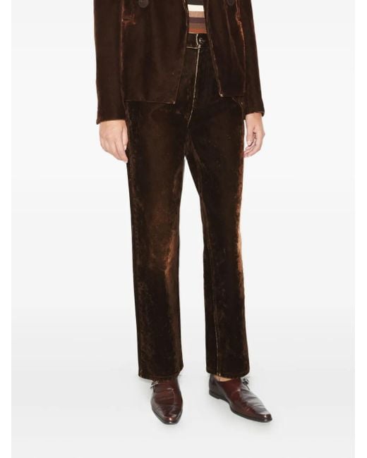 Tory Burch Black Logo-Patch Jeans