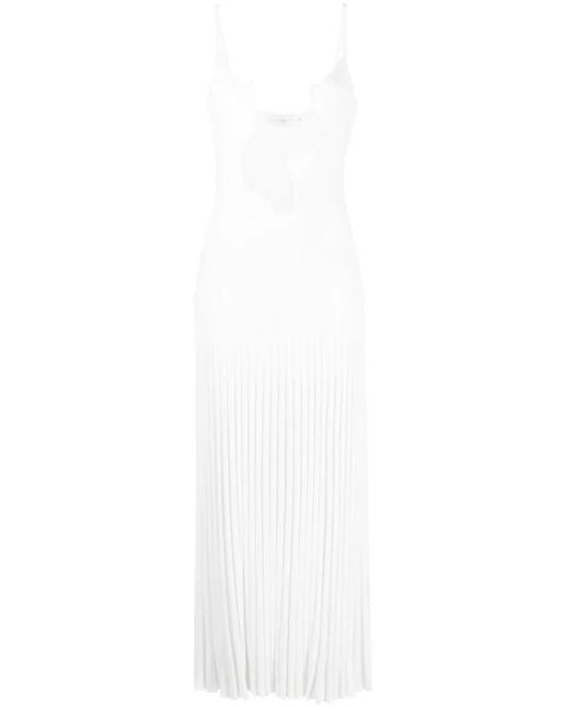 Christopher Esber White Salacia Wire Sunray Pleated Dress - Women's - Nylon/viscose