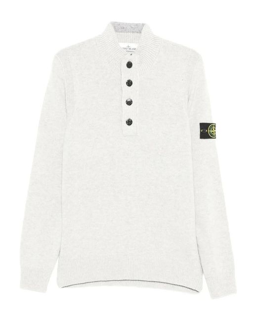 Stone Island White T-Shirts And Polos for men