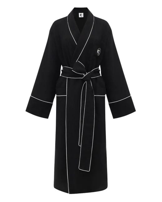 Sleeper Black Paros Linen Robe