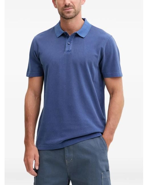 Bogner Fire + Ice Blue Ramon Logo-Embroidered Polo Shirt for men