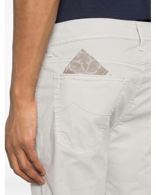 Jacob Cohen White Regular Trousers for men