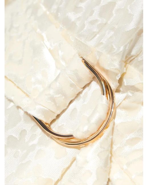 Vestido corto con detalle de cinturón Acler de color White