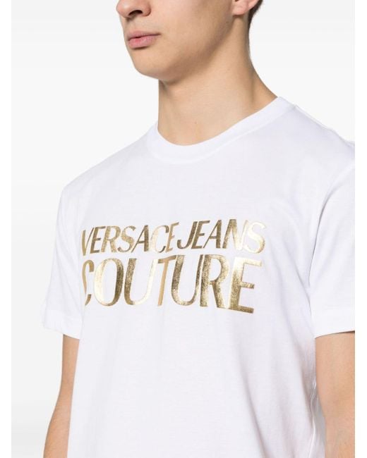 Versace White Barocco-print Cotton T-shirt - Men's - Cotton for men