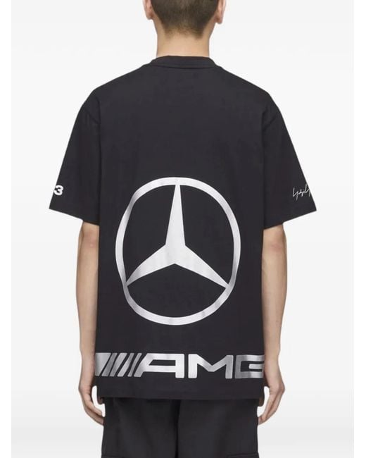Y-3 Blue X Mercedes Amg Petronas Formula 1 Team Star-Logo T-Shirt for men