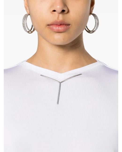 Y. Project White T-Shirt With Application