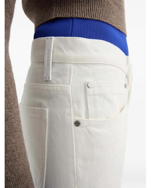 Jil Sander White Flared Jeans